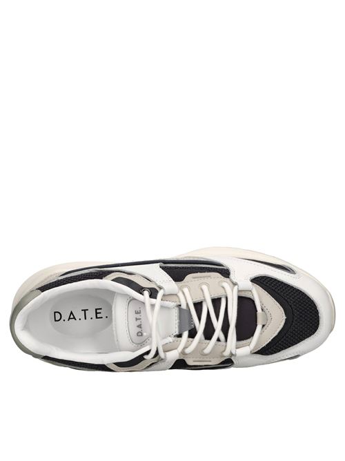 Sneakers in pelle e tessuto D.A.T.E. | VELA HYBRIDBLU
